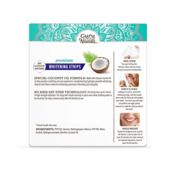 GuruNanda Sig-Nature Whitening Strips - 14ct image {1}