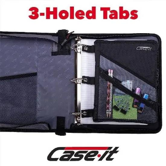 Case It Tablet Binder Accessory Fits Any Standard 3 Ring Letter Size Binder, Zipper Closure image {1}