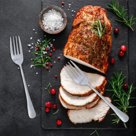 Cornucopia Brands Serving Utensils Set; Buffet & Banquet Classic Stainless Steel Serving Spoons/Forks image {3}