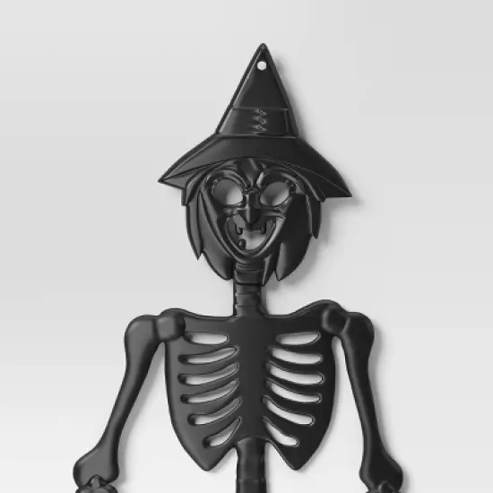 60" 3D Jointed Witch Skeleton Halloween Decorative Prop Black - Hyde and EEK! Boutique&trade; image {2}