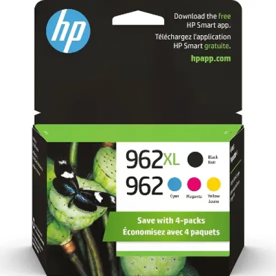HP 962 CMY/962XL Black Ink Cartridges 4 Pack 24388084 image {8}