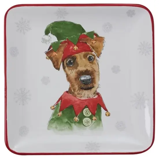 Park Designs Holiday Paws Salad Plate Set of 4 image {4}