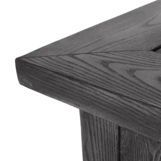 Finethy Outdoor 40000 BTU Light Weight Concrete Square Fire Pit Wood Gray - Christopher Knight Home image {1}