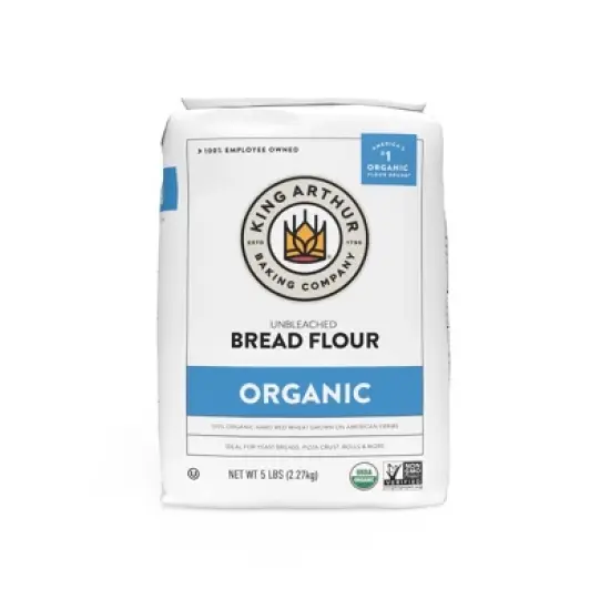 King Arthur Organic Unbleached Bread Flour - 5lbs image {5}