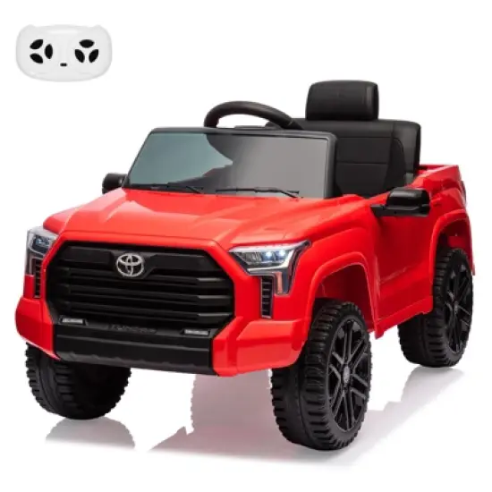 12V Ride on Car for Kids, Licensed Toyota Ride on Truck, Battery Powered Electric Car with Remote Control, LED Lights, Ride On Toys for Boys Girls image {10}