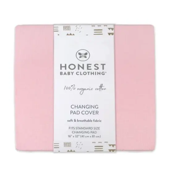 Honest Baby Organic Changing Pad Cover - Strawberry Cream image {2}