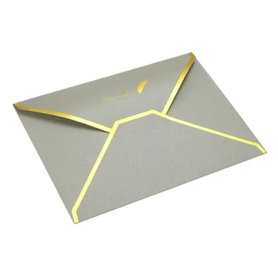 Unique Bargains Wedding Birthday Luxury Style V Flap Invitation Envelopes 7 x 5'' 20 Pcs image {10}