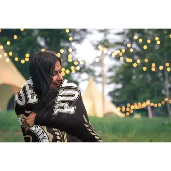 NCAA Purdue Boilermakers Crest Ultra Soft Blanket image {1}