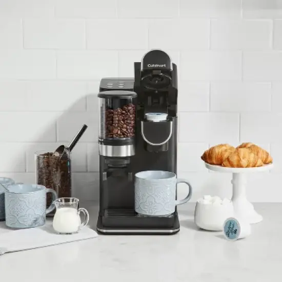 Cuisinart Single-Serve Grind and Brew - Black - DGB-2: Coffee Maker with Grinder, 12 oz Capacity, LED Indicator Light image {15}