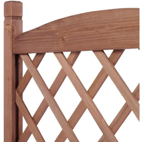 Whisen 2-Pack Raised Garden Bed with Trellis & Climbing Racks image {8}