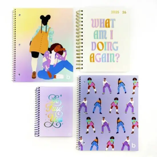 Be Rooted 8.5"x10.5" Spiral Notebook College Ruled 2 Girls Ombre, School Supplies image {4}