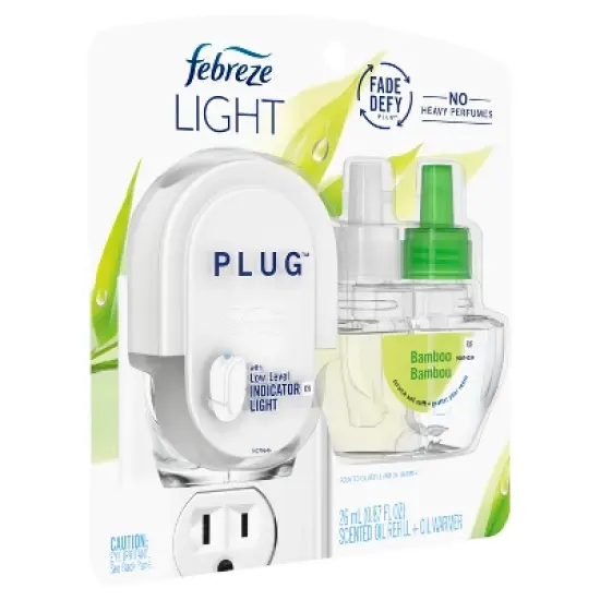 Febreze Light Air Freshener Plug Starter Kit - Bamboo - 2pk image {14}