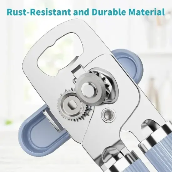 Ultrean Manual Can Opener Bottle Opener(Blue) image {5}
