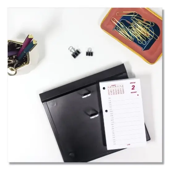 Daily Calendar Pad Refill, 6 x 3.5, White/Burgundy/Gray Sheets, 12-Month (Jan to Dec): 2026 image {2}