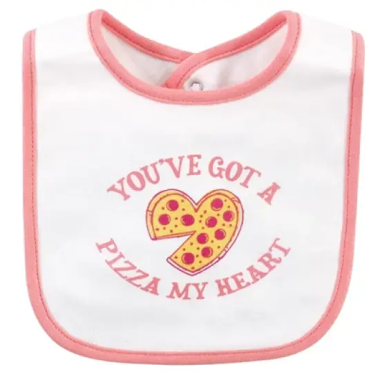 Hudson Baby Infant Girl Cotton Bibs, Food Puns Girl, One Size image {6}