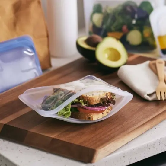 Stasher Reusable Food Storage Sandwich Bag - Clear image {4}