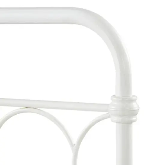 Twin Caledonia Metal Bed Antique White - Inspire Q image {5}