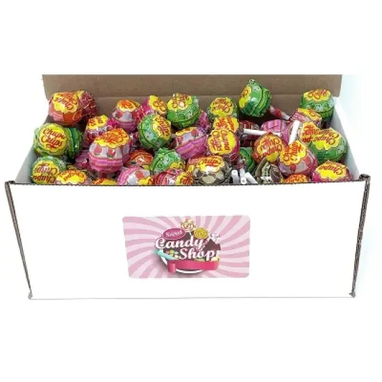 Chupa Chups Lollipops, Assorted Flavors in Box, 2LB Bulk Candy image {4}