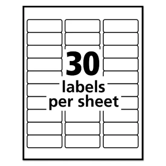 Avery High-Visibility Removable ID Labels Laser/Inkjet 1 x 2 5/8 Asst. Neon 360/PK 6479 image {4}