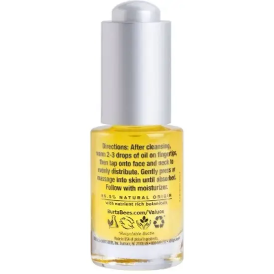 Burt's Bees Complete Nourishment Facial Oil - 0.51 fl oz image {8}