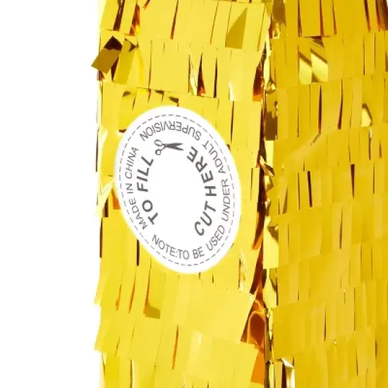 Blue Panda Small Royal Blue and Gold Number 1 Pinata with Pull Strings for 1st Birthday Party Table Decorations, 16.5 x 10.6 x 3 in image {3}