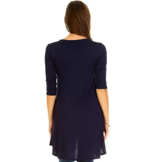 Maternity Calla Embellished Tunic Top - White Mark image {1}