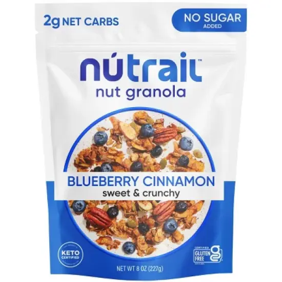 NuTrail Blueberry Cinnamon Granola - 8oz image {7}