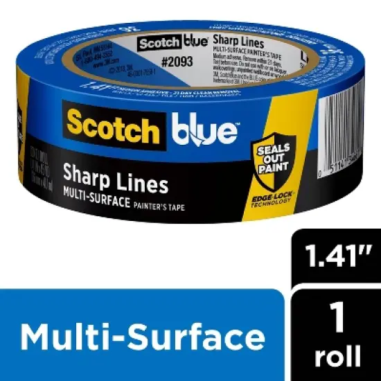 ScotchBlue 1.41" x 60yd Sharp Lines Painters Tape image {10}