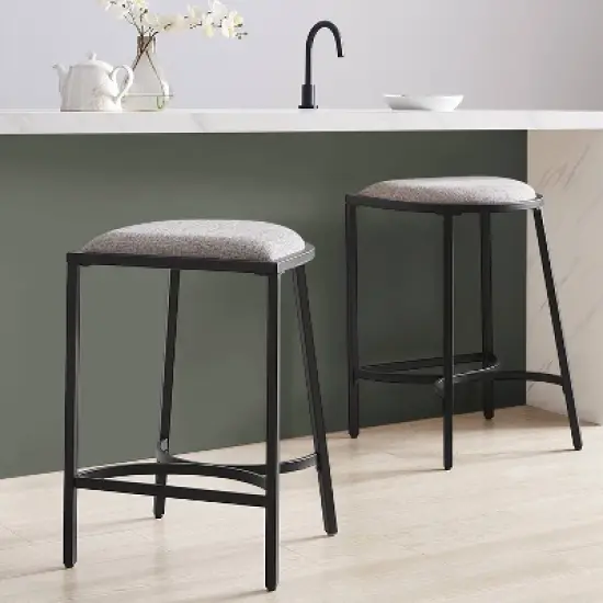 Set of 2 Ellery Counter Height Barstools - Crosley image {1}