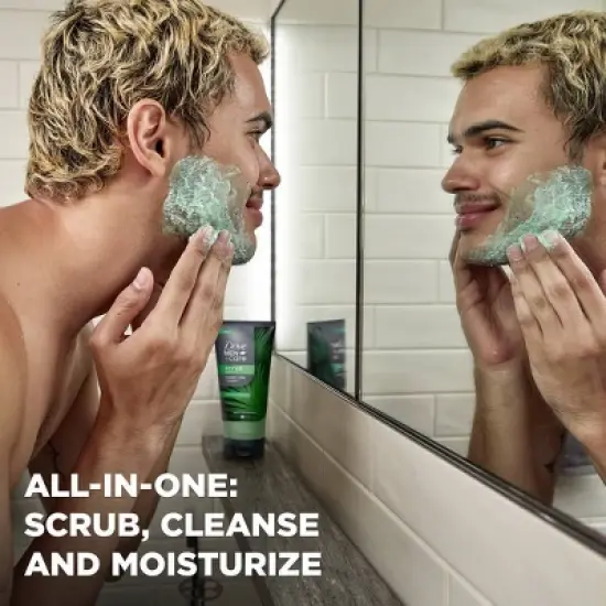 Dove Men+Care Body & Face Scrub with Plant-Based Moisturizers - Coastal Cedar & Bergamot - 9oz image {4}