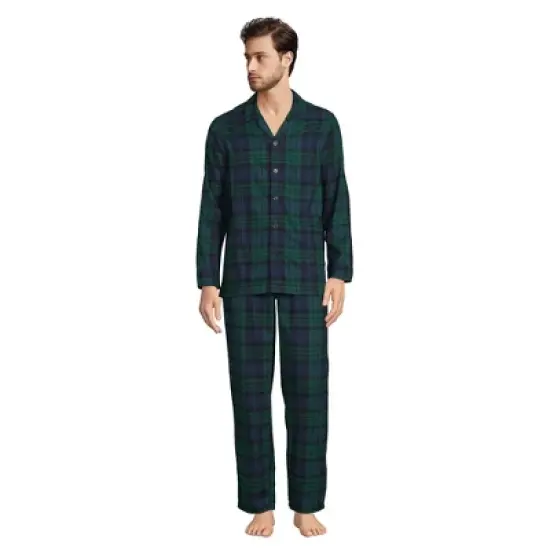 Lands' End Men's Flannel Pajama Set image {2}