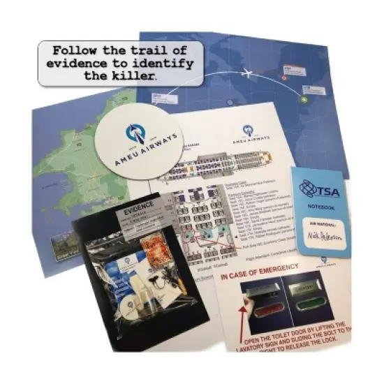 University Games Murder Mystery Party Case Files: Mile-High Murder Board Game image {6}