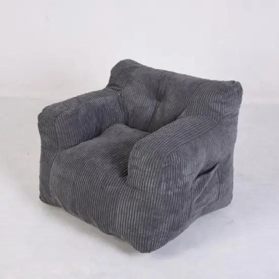 NicBex Tufted Bean Bag Sofa Chair Soft Stuffed Filling for Living Room or Bedroom Accent,Family Room or Kids' Space image {1}