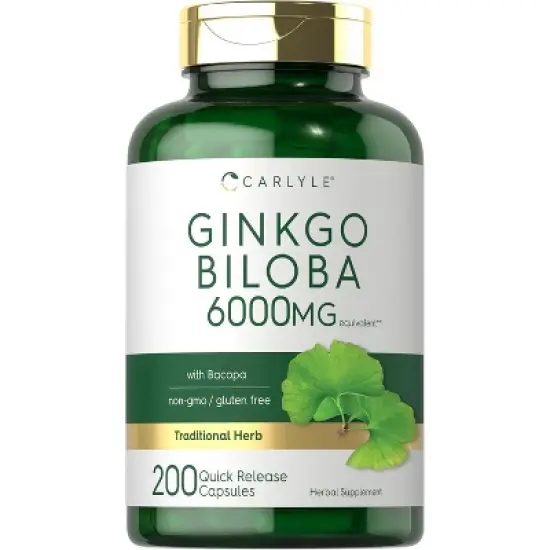 Carlyle Ginkgo Biloba 6000mg | 200 Capsules image {8}