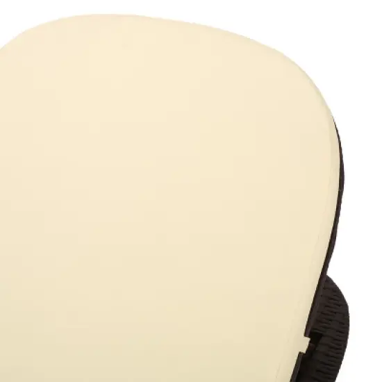 GDFStudio Ethan Outdoor Faux Wicker Adjustable Chaise Lounge with Cushion image {6}