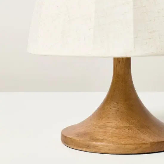 Wood Trumpeted Table Lamp - Hearth & Hand&trade; with Magnolia image {3}