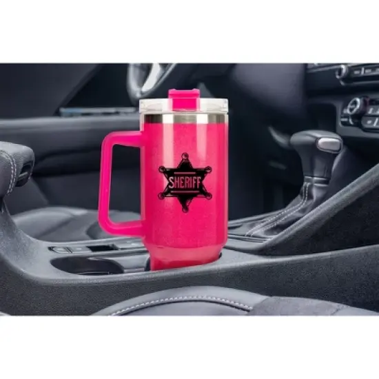 100 North Love Heart Thinking of You Always Wrap-Around 40 Oz. Stainless Steel Water Bottle Coffee Mug, Spill & Leak Resistant, Travel Tumbler with image {4}