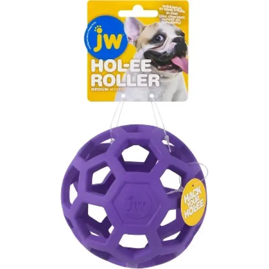 JW Pet Hol-ee Roller Rubber Dog Toy - Assorted - Medium (5" Diameter) image {3}