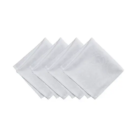 Elrene Caiden Elegance Damask Napkin, Set of 4 - 17" x 17" - Elrene Home Fashions image {10}