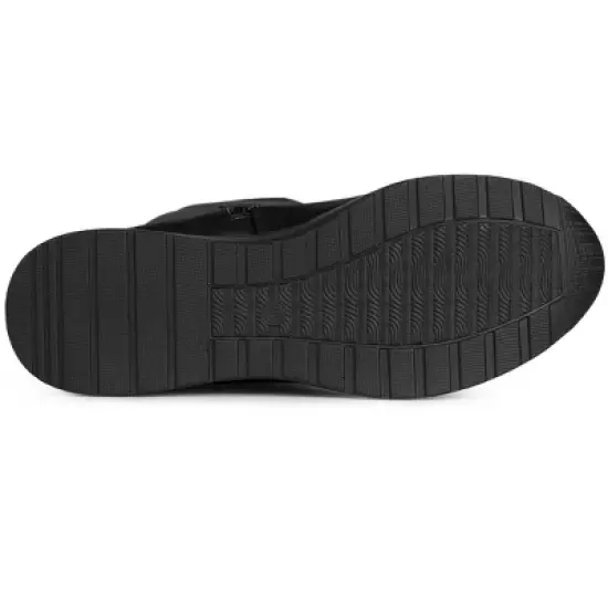 Allegra K Women's Platform Wedge Chunky Heels Over the Knee Thigh High Boots image {5}