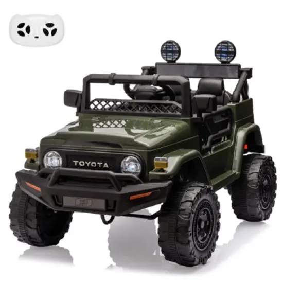 Kids Ride On Car, Licensed Toyota Ride On Truck, 12V Electric Toy Car with Parent Remote Control, 3 Speed, MP3 Music, LED Lights image {8}