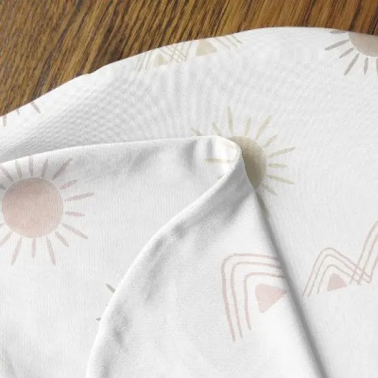 Sweet Jojo Designs Girl Support Nursing Pillow Cover (Pillow Not Included) Desert Sun Pink and Taupe image {2}