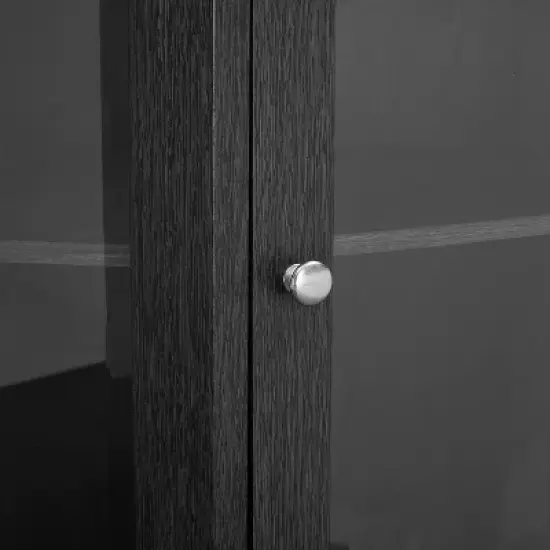 Home Source Corner Bar Unit Charcoal image {3}