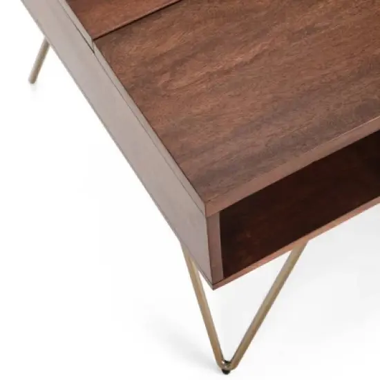 Moreno Solid Mango Wood Lift Top Coffee Table - WyndenHall image {4}