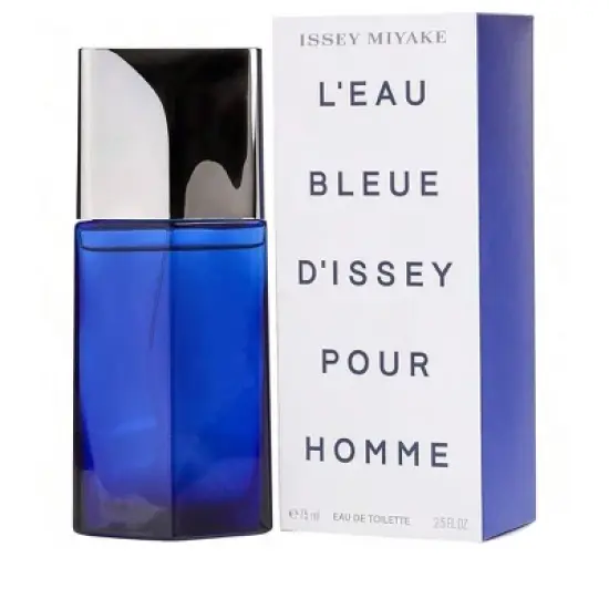 L'Eau Bleue D'Issey Pour Homme By Issey Miyake Men Orangewood, Mandarin Orange, Patchouli, Amber, Sandalwood Edt Spray 2.5 Oz image {1}