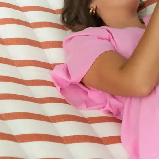 13' Pillowtop Outdoor Fabric Hammock with Spreader Bar Striped - Threshold&trade; image {3}