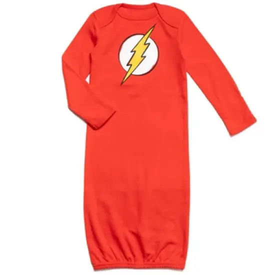DC Comics Justice League The Flash Superman Batman Baby 3 Pack Sleeper Gowns Newborn  image {2}