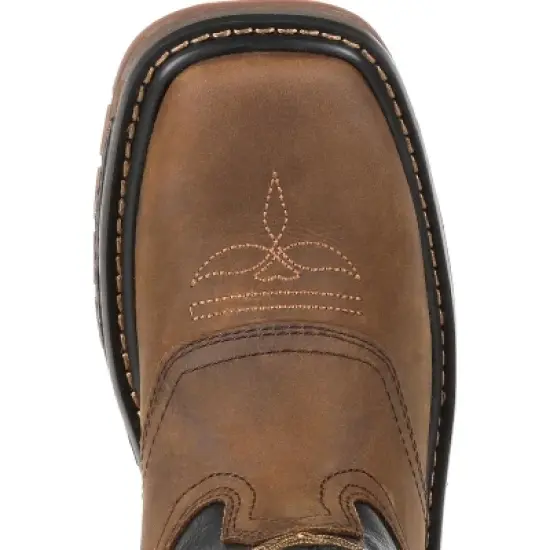 Georgia Boot Carbo-Tec LT Toddler Boys' Brown Pull-On Saddle Boot image {5}