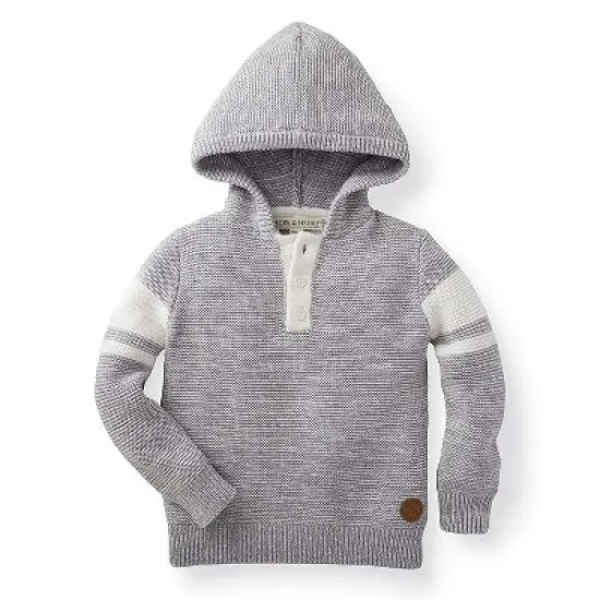 Hope & Henry Boys' Hooded Pullover Sweater, Infant image {7}