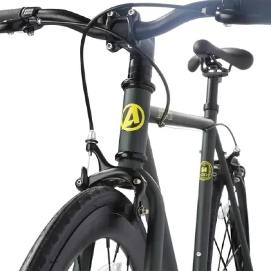 AVASTA BA9002WF-10 700C 58 Inch Single Speed Loop Fixed Gear Urban Commuter Fixie Bike with High-TEN Steel Frame for Adults 5' 11" to 6' 3", Green image {2}